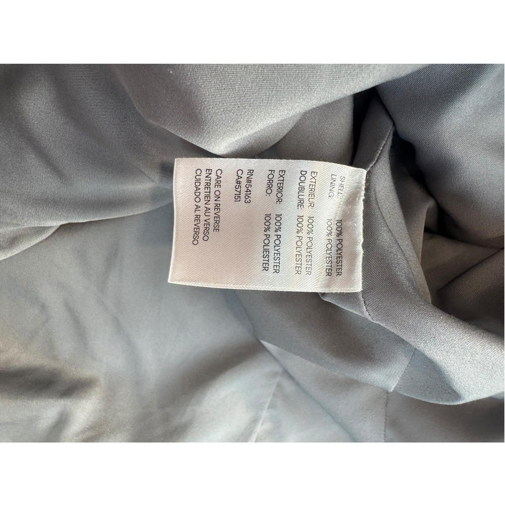 Calvin Klein Womens Heather Gray Funnel Neck Button Front Walker Coat Size Small - Picture 7 of 9